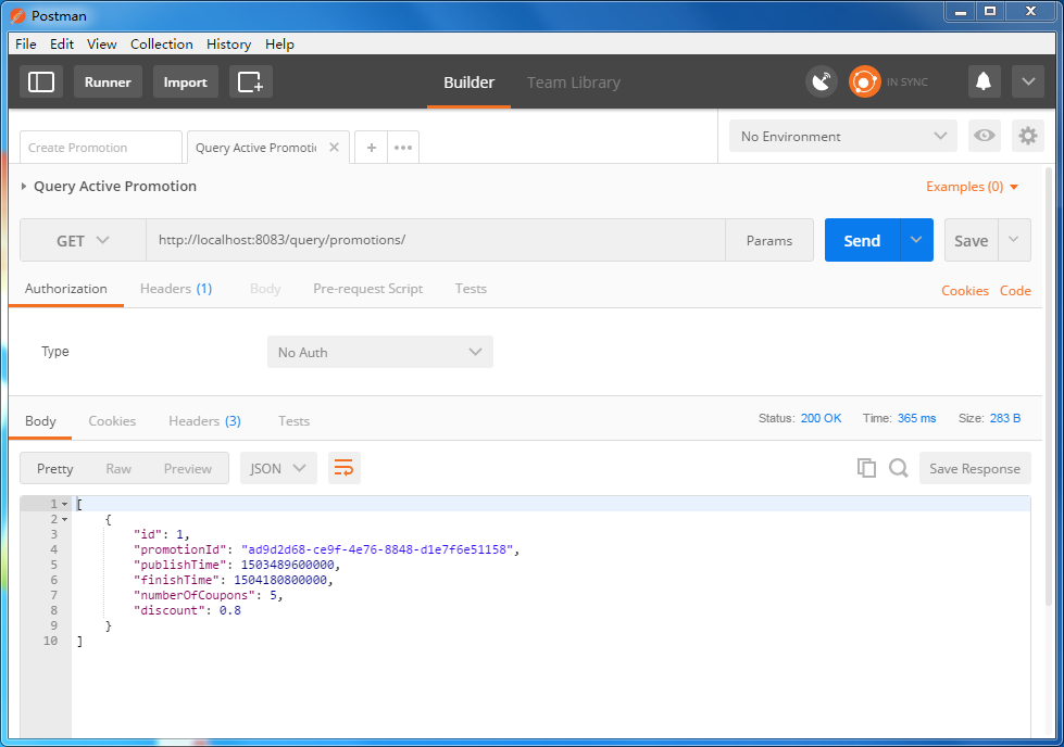 Fig-3 Query activing promotions